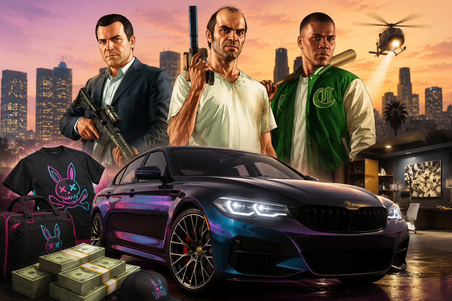 GTA 5 libera carro de luxo grátis e bônus para assinantes GTA+