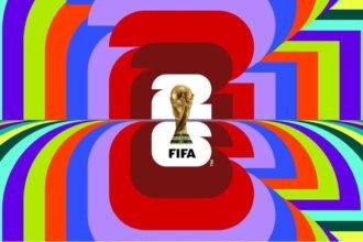 Simulador de chaveamento da Copa do Mundo 2026 com placares e seleções no mata-mata