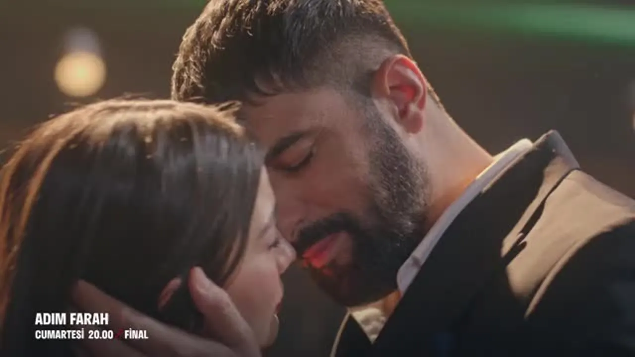 Imagem oficial do episódio final de Adım Farah com Farah e Tahir
