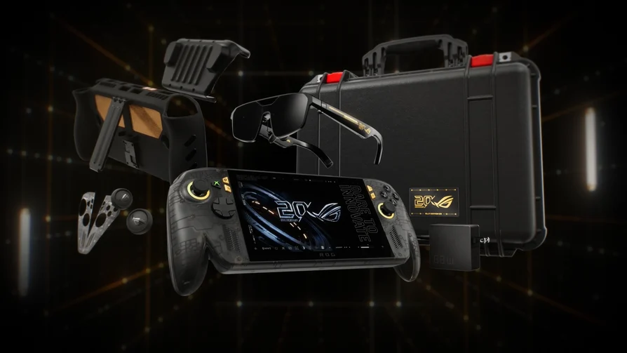 ROG Xbox Ally X20 Bundle com portátil, óculos, carregador, proteção e maleta