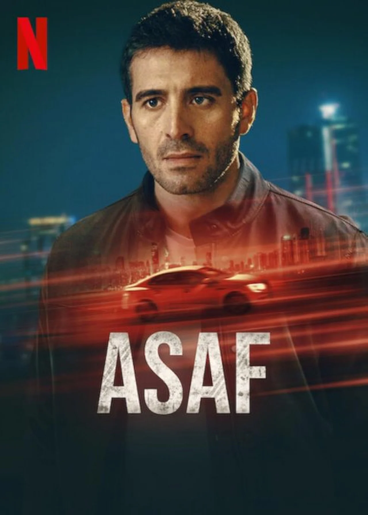 Cihangir Ceyhan no pôster da minissérie turca Asaf, da Netflix