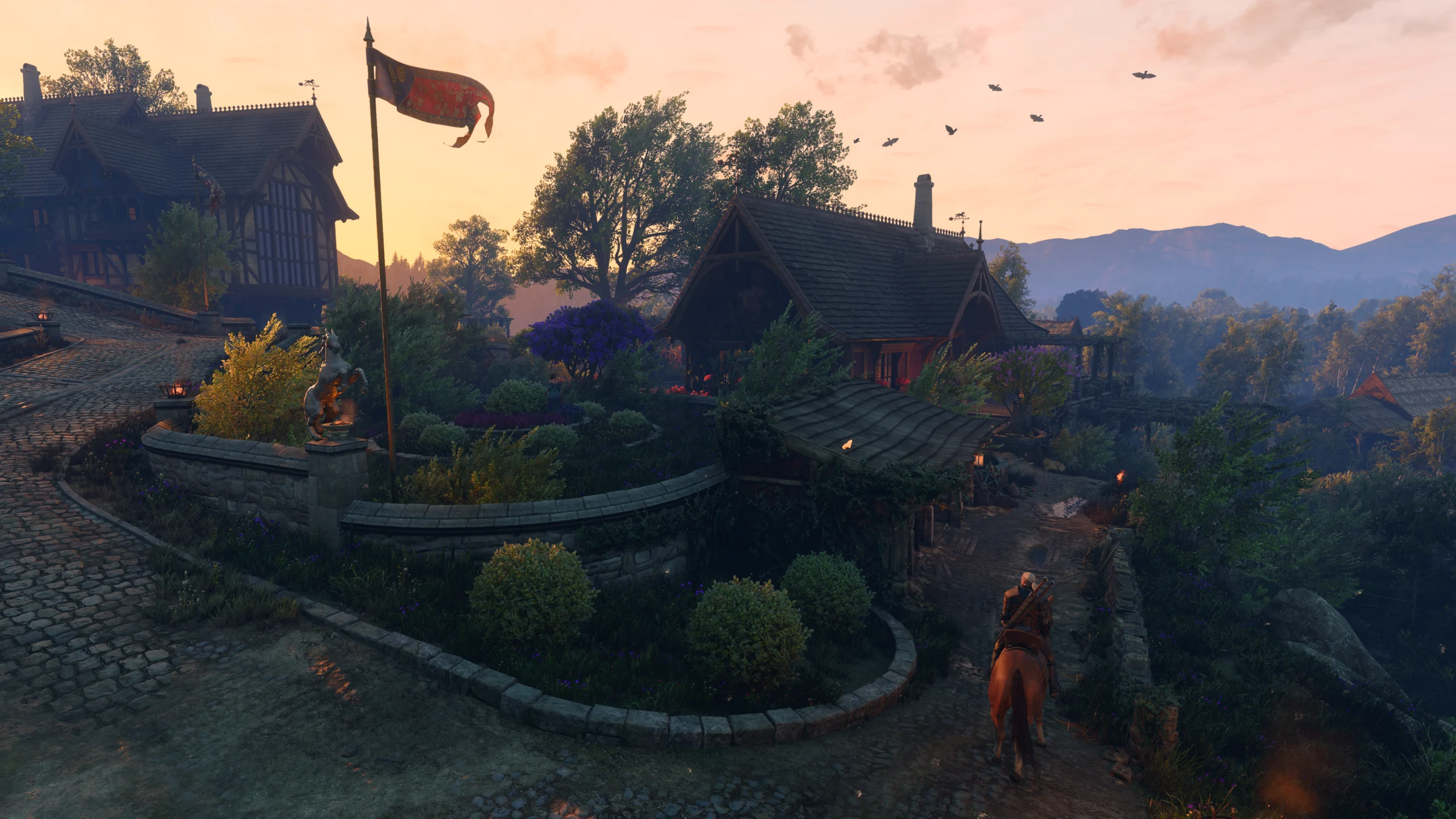 Geralt chegando à região de Letten em Songs of the Past