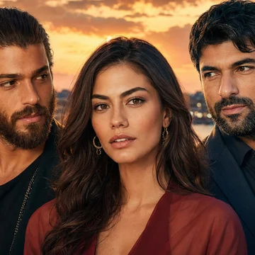 Can Yaman e Engin Akyürek estão entre os pares românticos mais conhecidos de Demet Özdemir nas produções turcas