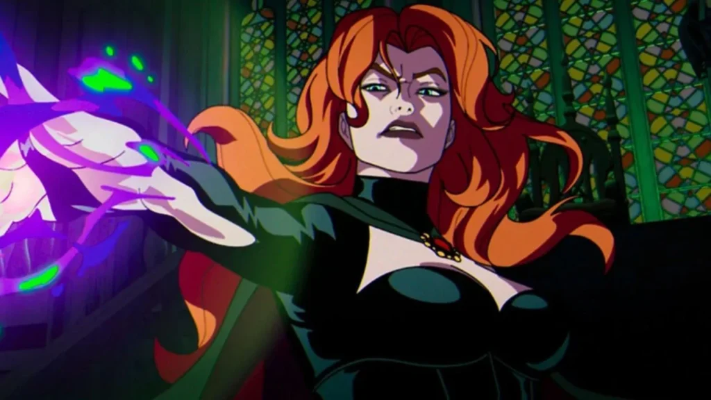 Madelyne Pryor em X-Men 97, clone de Jean Grey criada pelo Senhor Sinistro
