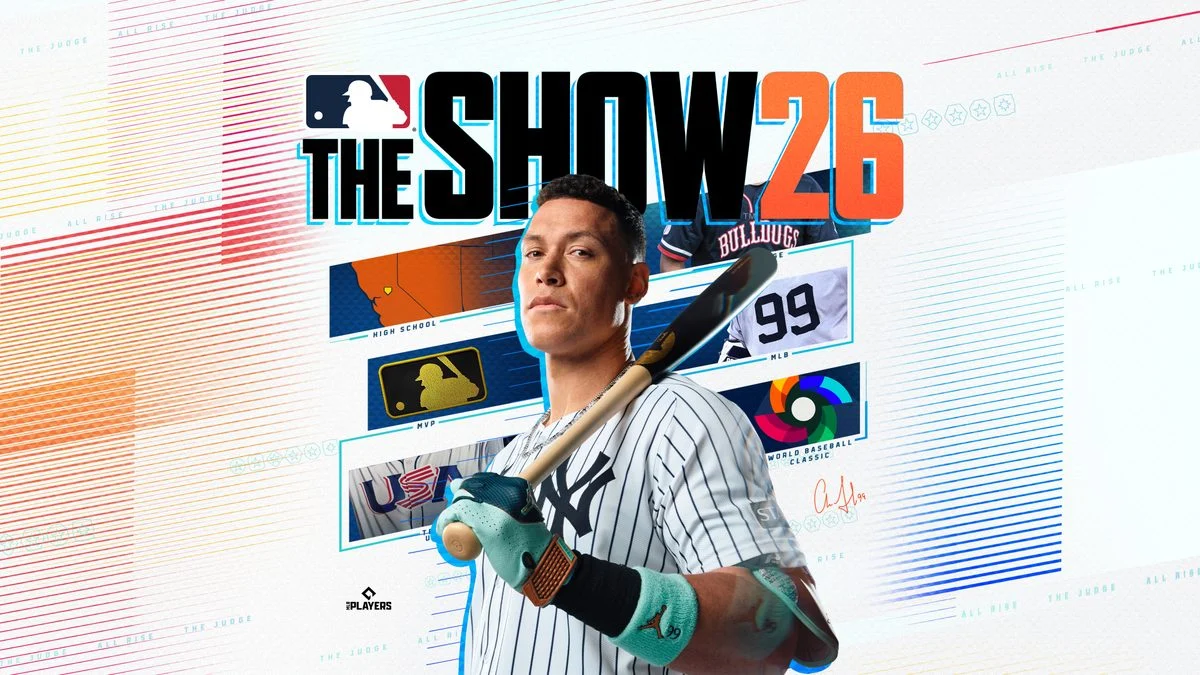 Jogador de beisebol em partida de MLB The Show 26