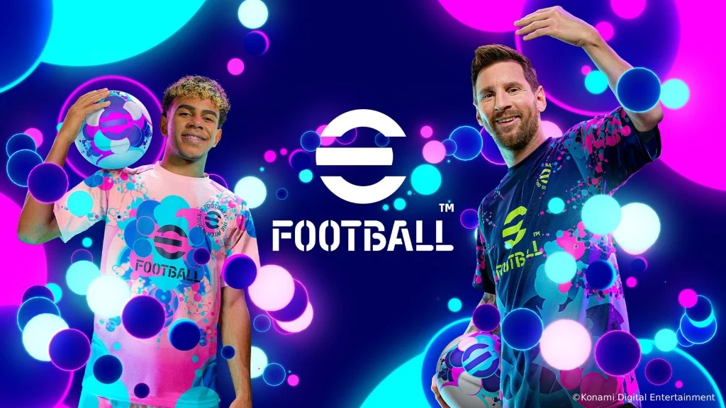eFootball 2027 com Lionel Messi e Lamine Yamal
