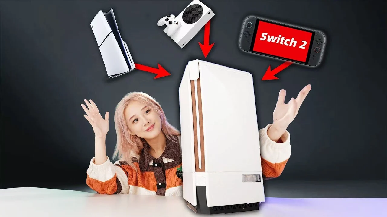 Ningtendo PXBOX 5 reúne PS5 Xbox e Nintendo Switch 2