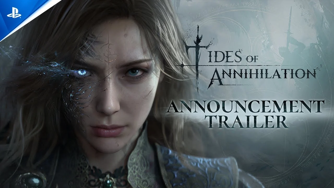 Gwendolyn enfrentando inimigos com cavaleiros espectrais em Tides of Annihilation