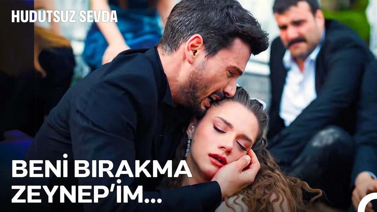 Halil segura Zeynep depois que ela é baleada no final de O Indomável