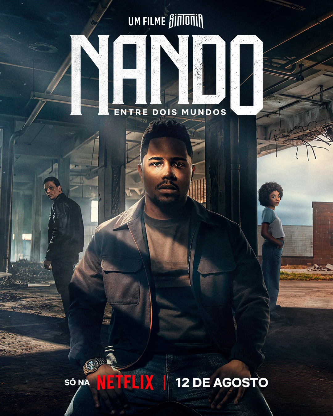 Pôster de Nando Entre Dois Mundos Um Filme Sintonia da Netflix