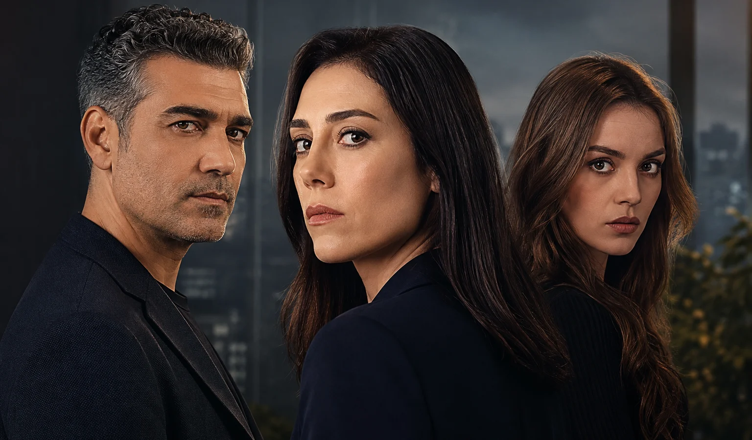 Asya, Volkan e Derin juntos em imagem promocional de Iludida