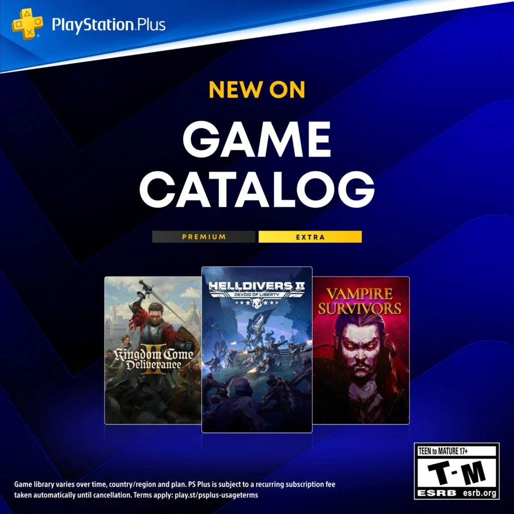 PS Plus Extra de agosto de 2026