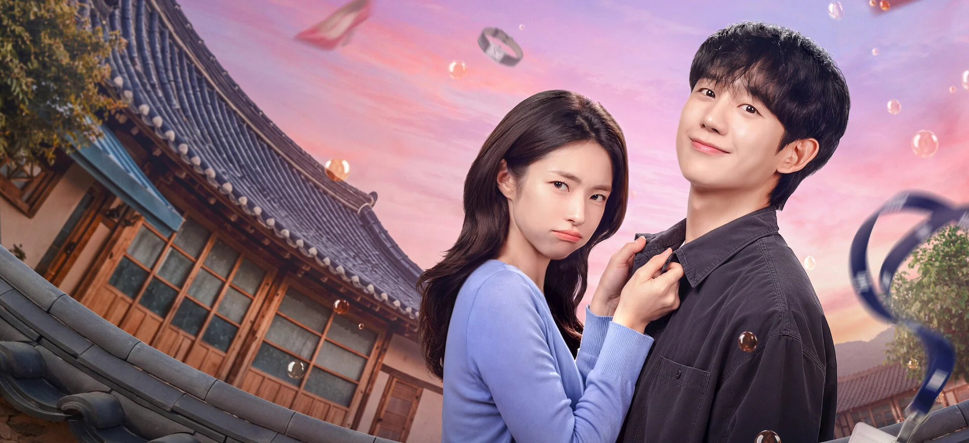 Ha Young e Jung Hae-in em Um Grude de Amor, série romântica da Netflix