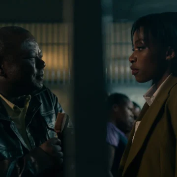 Umthetho S1. (L to R) Molefi Monaisa as Detective Bennet Tau, Nqobile Nunu Khumalo as Mbali Dlamini in Umthetho S1. Cr. Courtesy of Netflix © 2026