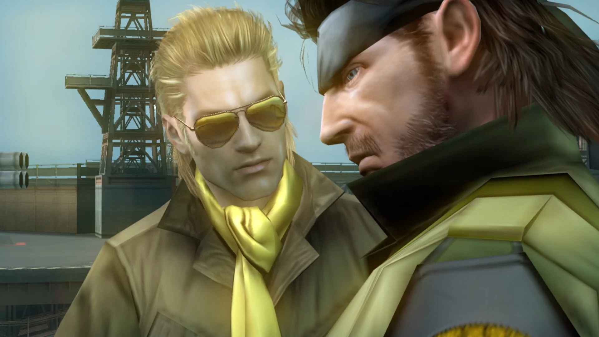 Big Boss e Kazuhira Miller em Metal Gear Solid Peace Walker