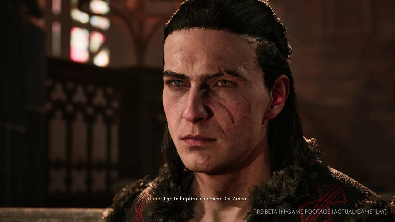 Coen explorando a catedral de Svartrau em The Blood of Dawnwalker