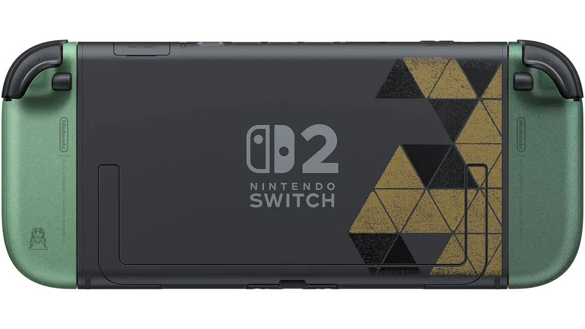 Parte traseira do Nintendo Switch 2 edição de 40 anos de Zelda