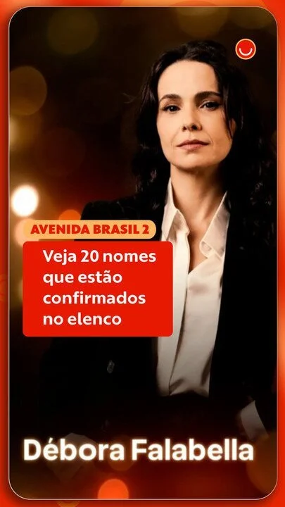 Débora Falabella aparece em divulgação do elenco de Avenida Brasil 2