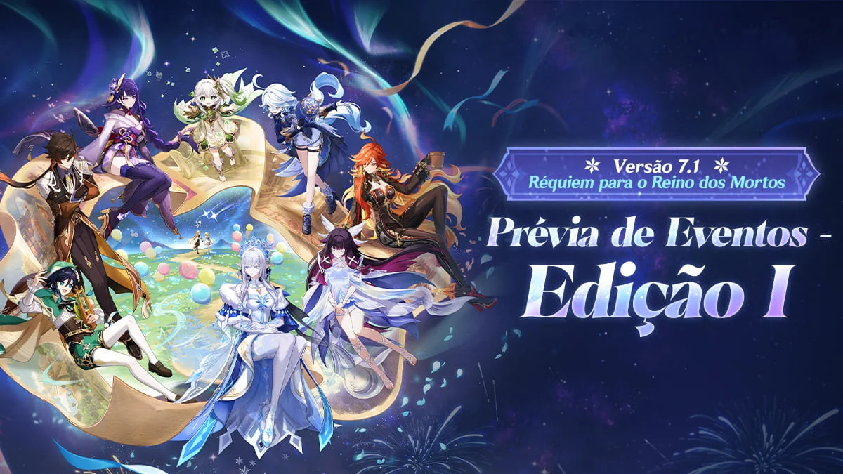 Arte oficial da atualização 7.1 de Genshin Impact