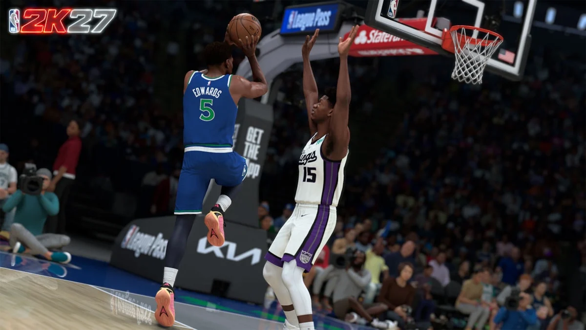 Anthony Edwards realizando Step-Through em NBA 2K27
