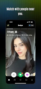 Captura de tela promocional do aplicativo de namoro Kira no Google Play