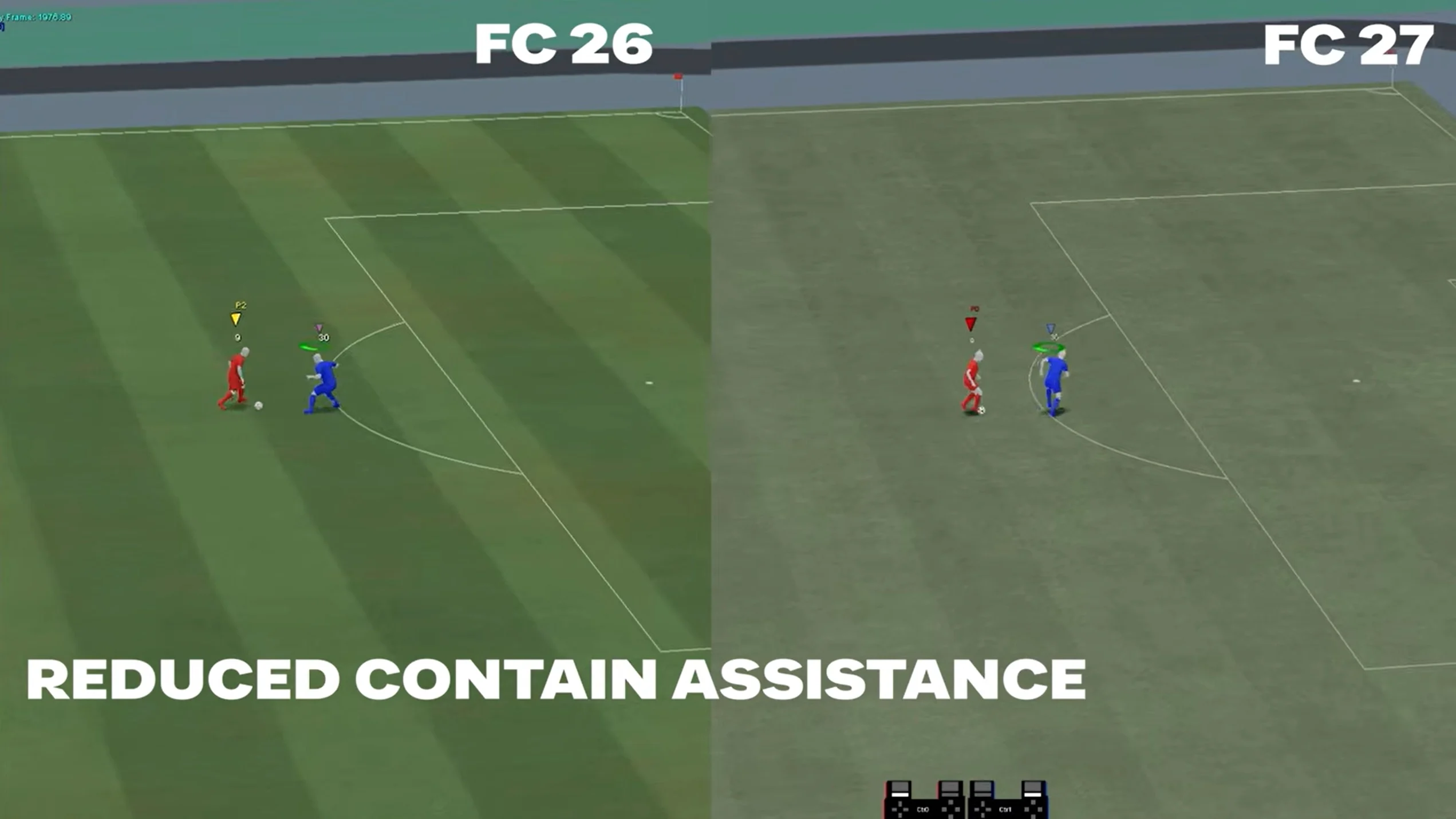 Demonstração do Conter com Colega na defesa do EA SPORTS FC 27