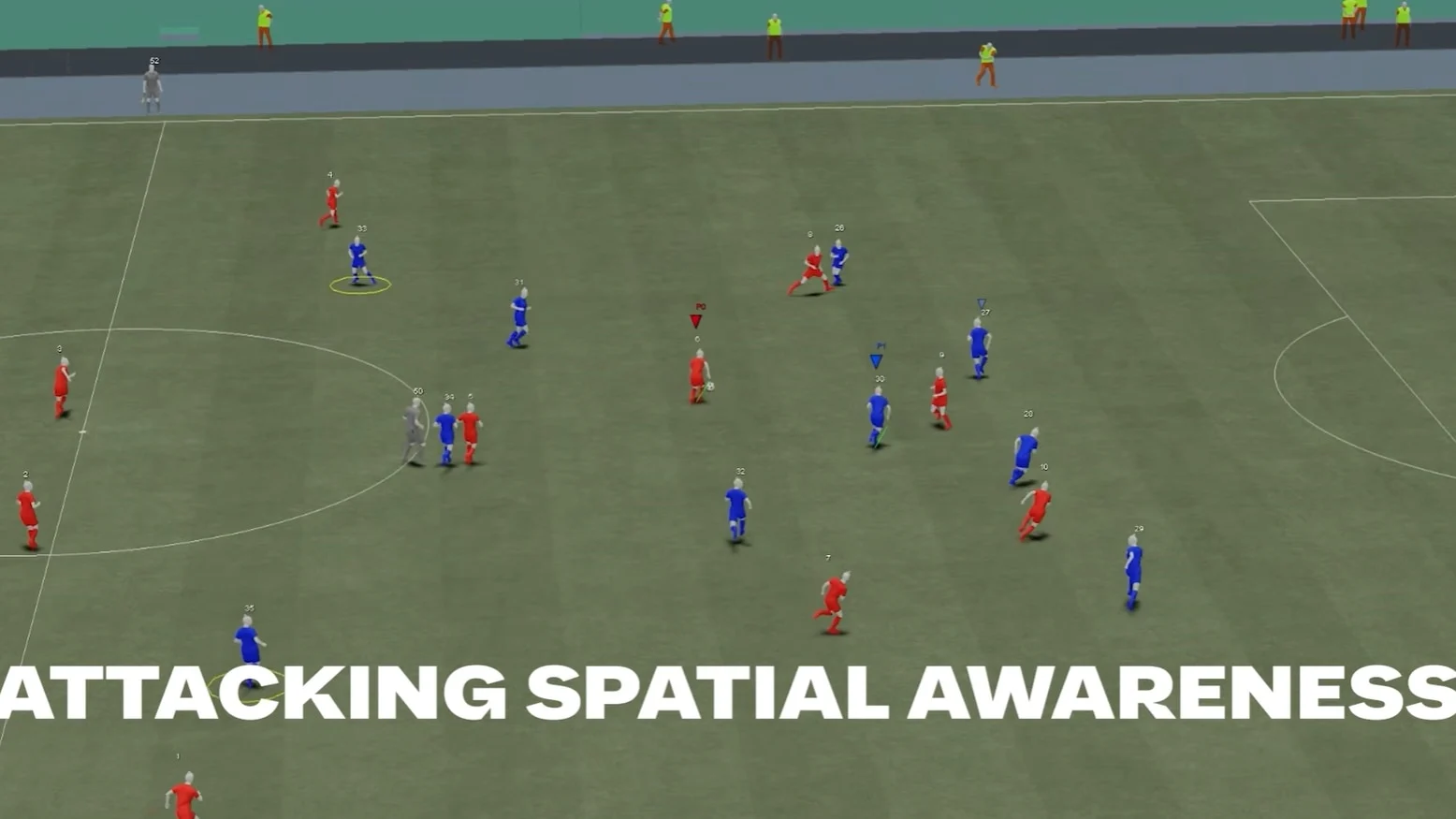 Atacantes se movimentam durante partida de EA SPORTS FC 27