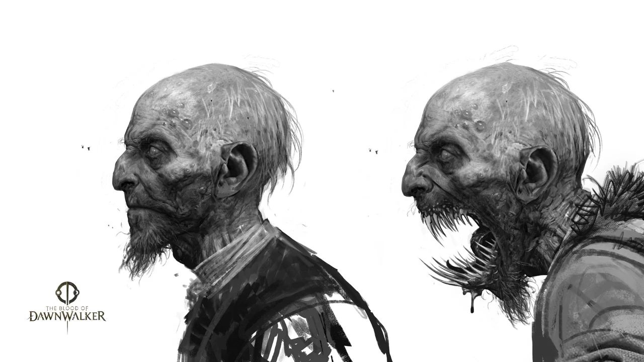 Brencis em concept art da história de Dawnwalker