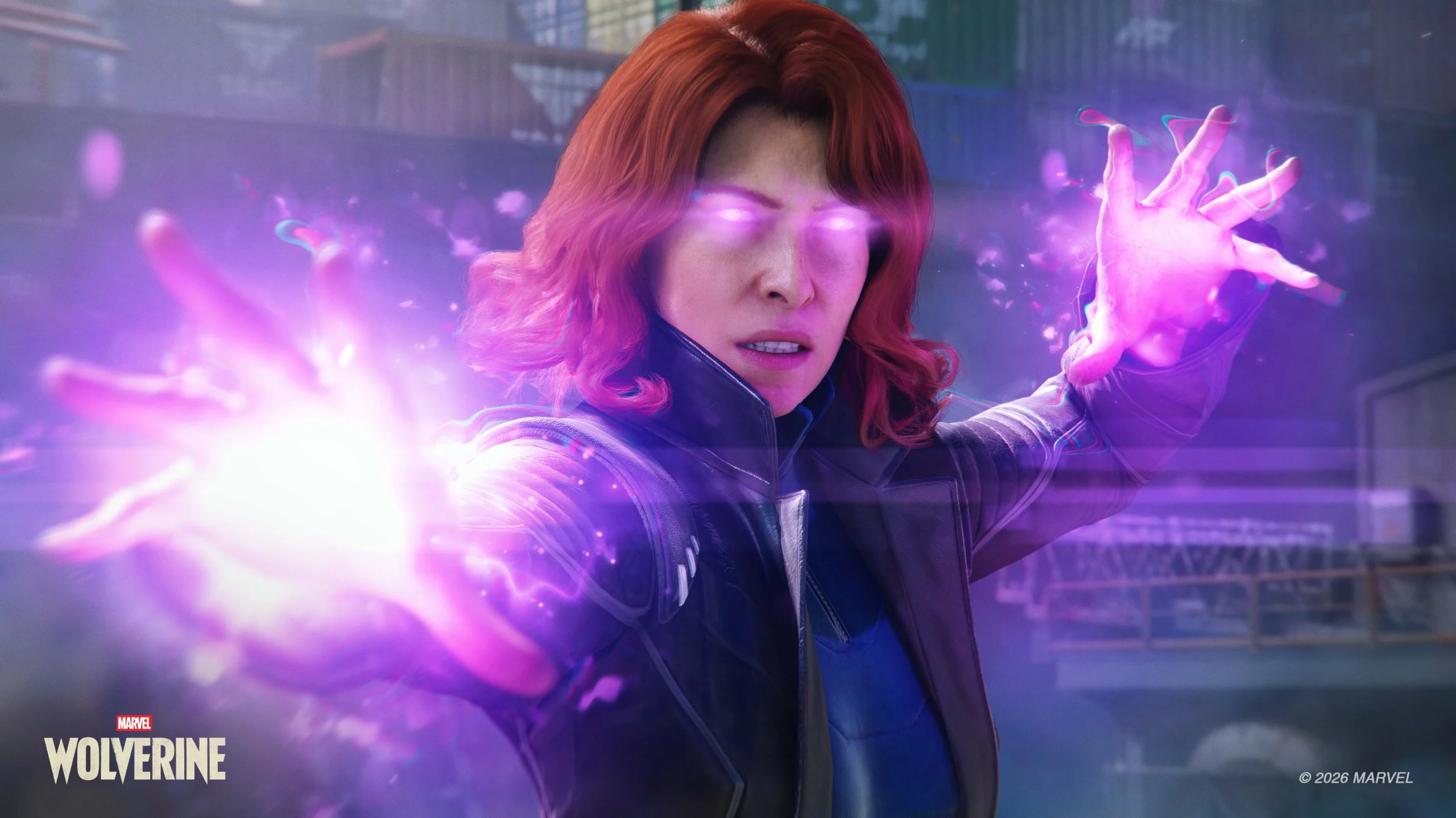 Jean Grey utilizando seus poderes telecinéticos em Marvel's Wolverine
