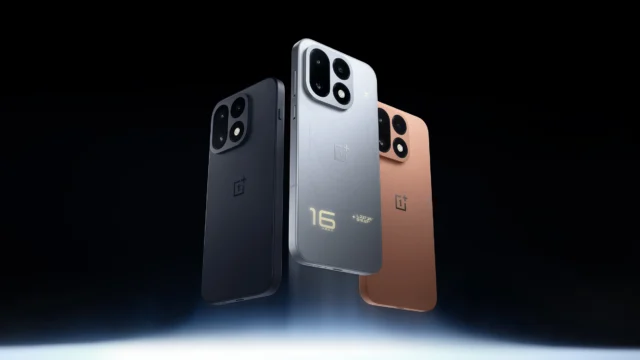 OnePlus 16 em três acabamentos divulgados oficialmente pela fabricante
