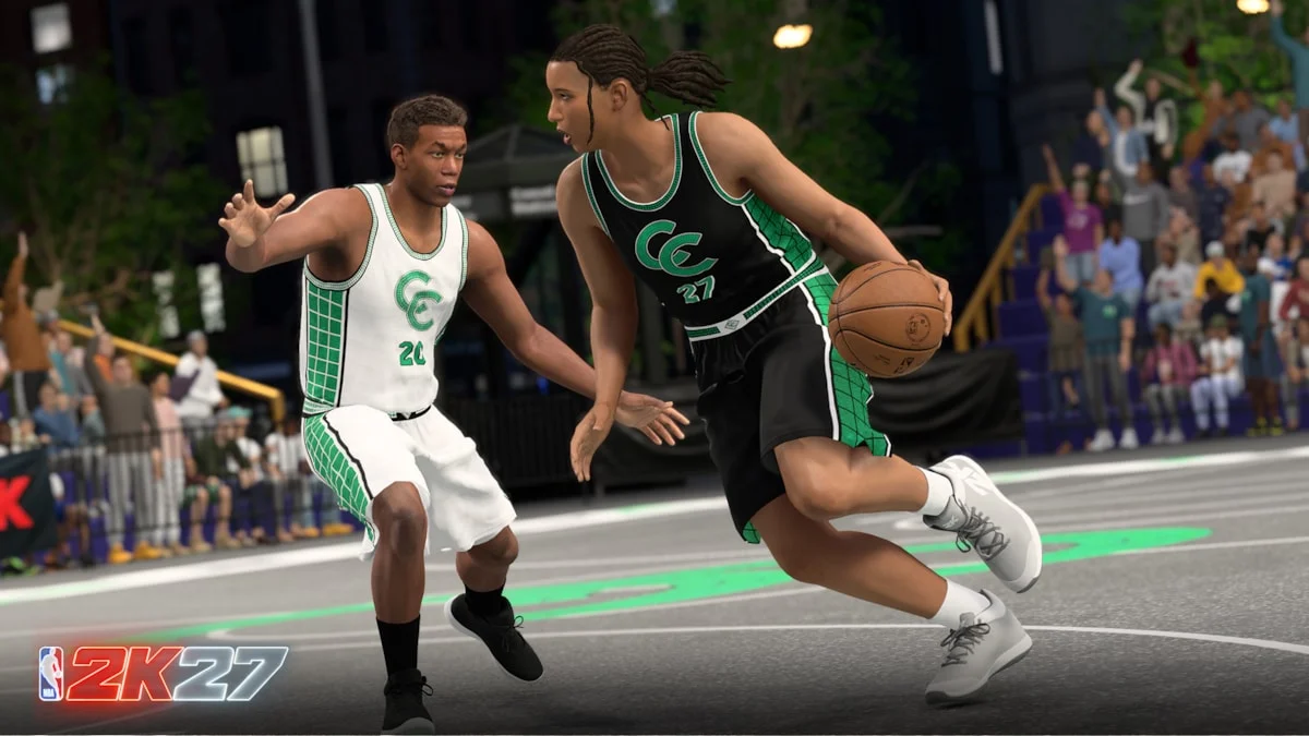 MyPLAYER em partida de The City em NBA 2K27