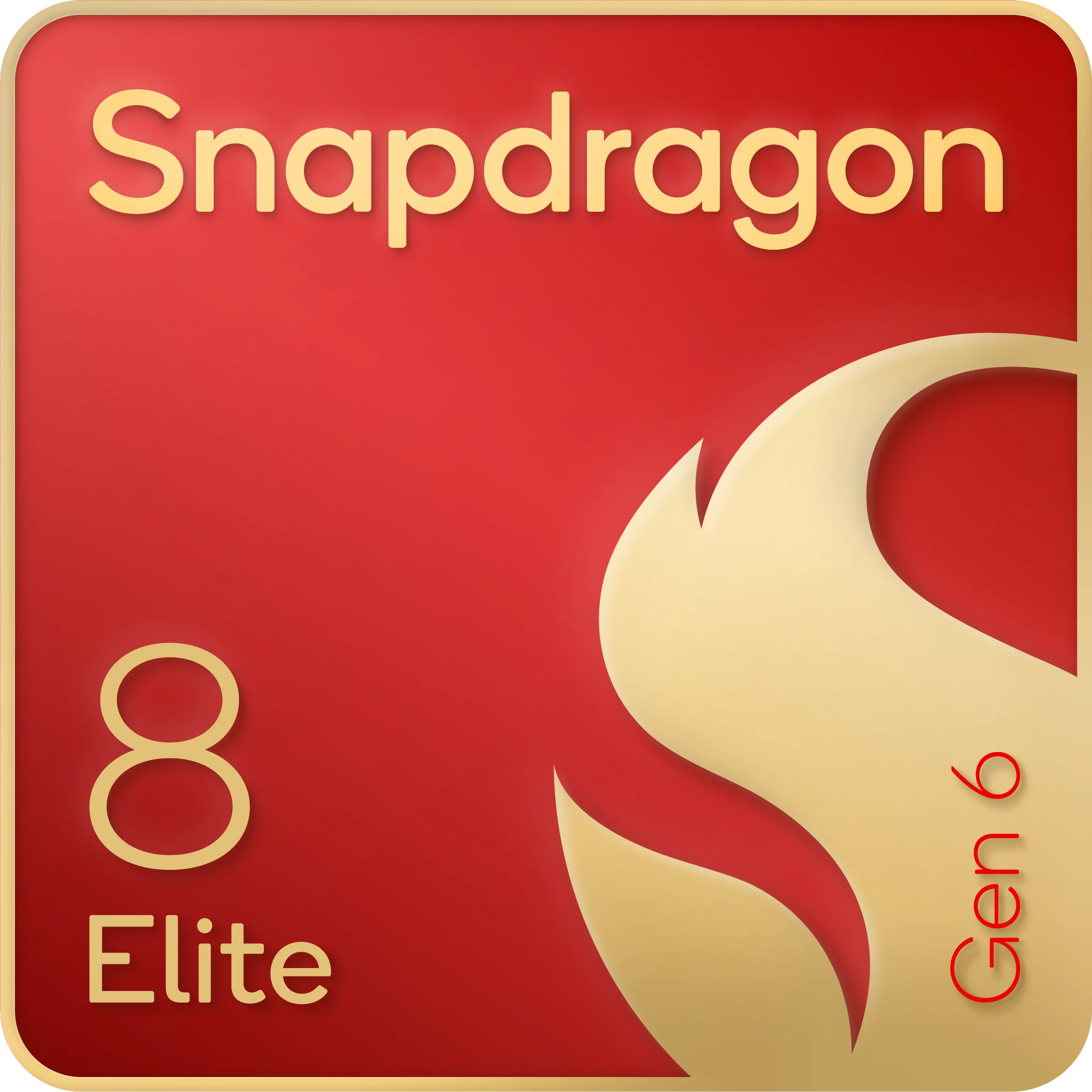 Logo oficial do processador Snapdragon 8 Elite Gen 6