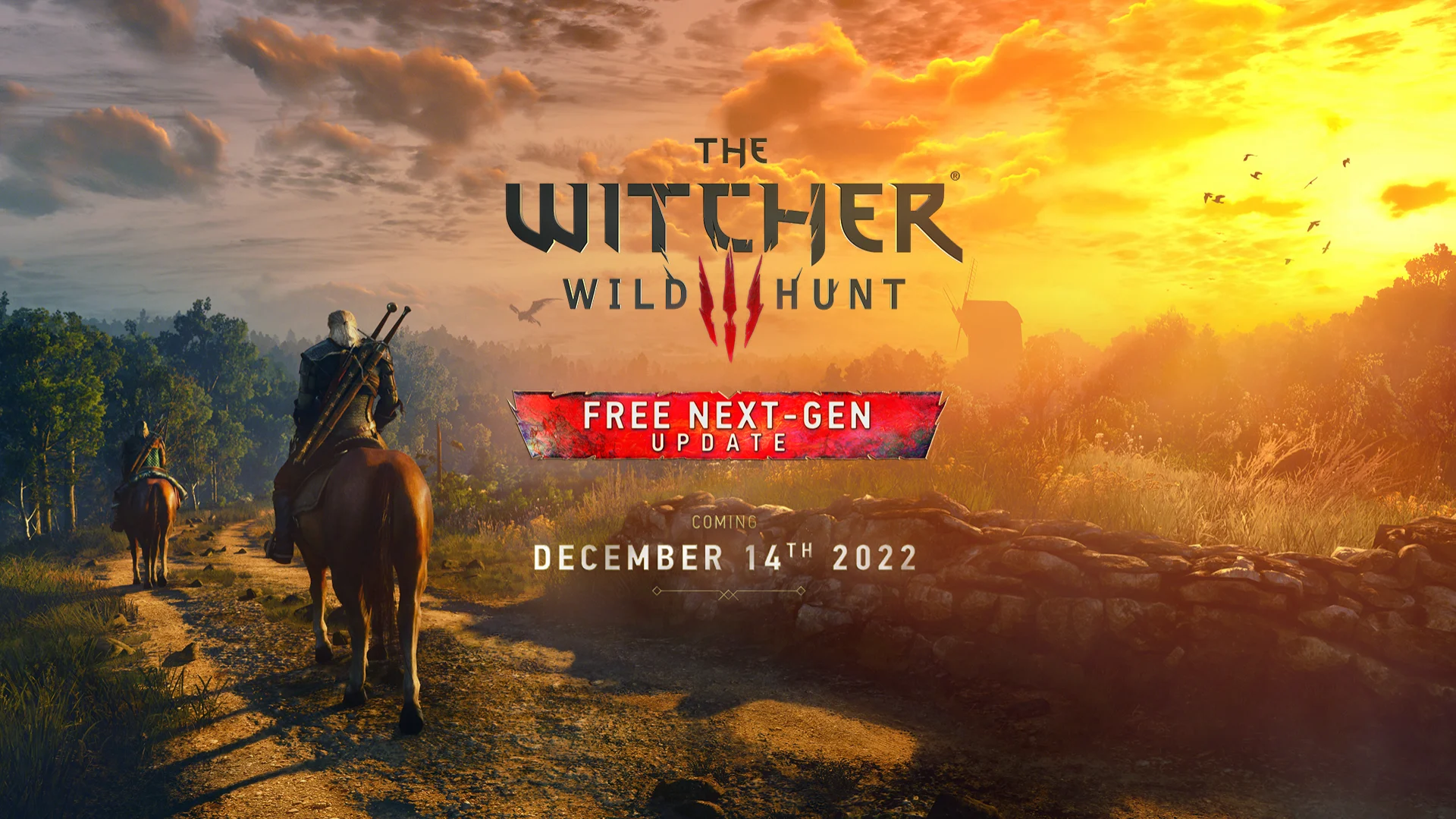 Geralt de Rívia em The Witcher 3 durante a atualização de nova geração