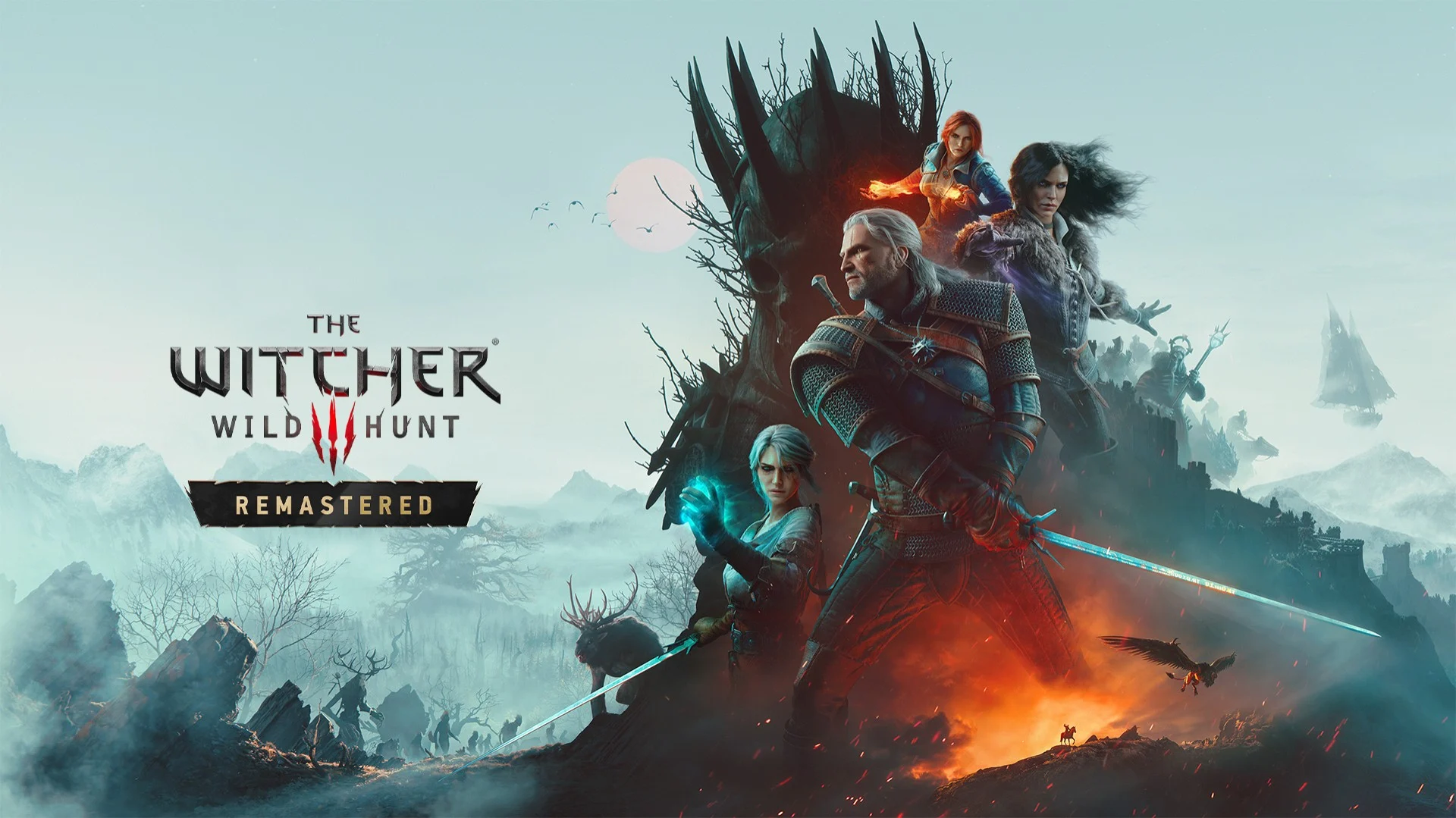 Geralt em imagem oficial de The Witcher 3 Wild Hunt Remastered