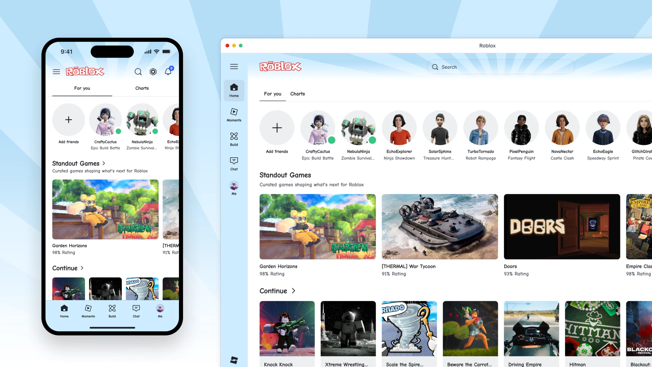 Tema clássico do aplicativo Roblox para comemoração dos 20 anos