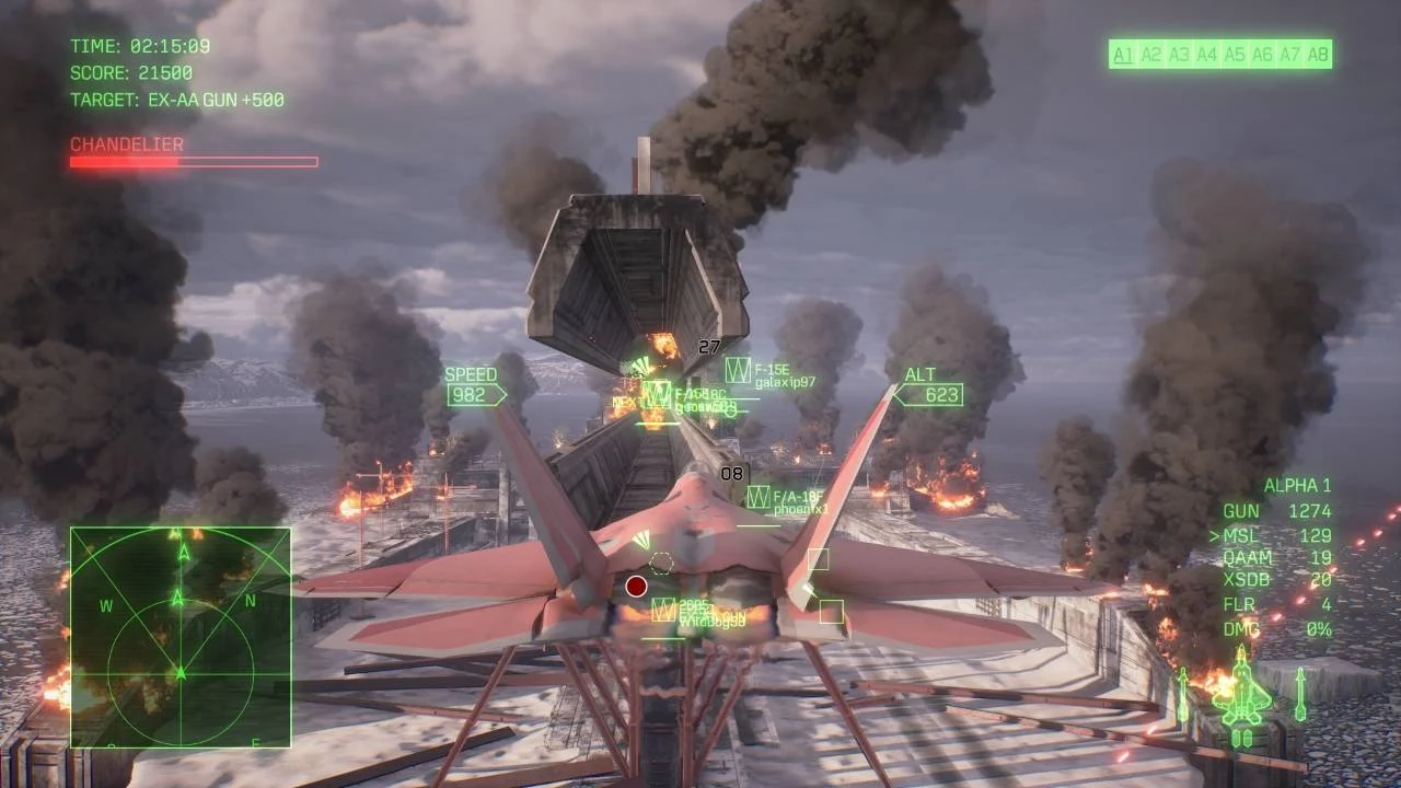 Combate online de Ace Combat 8 Wings of Theve