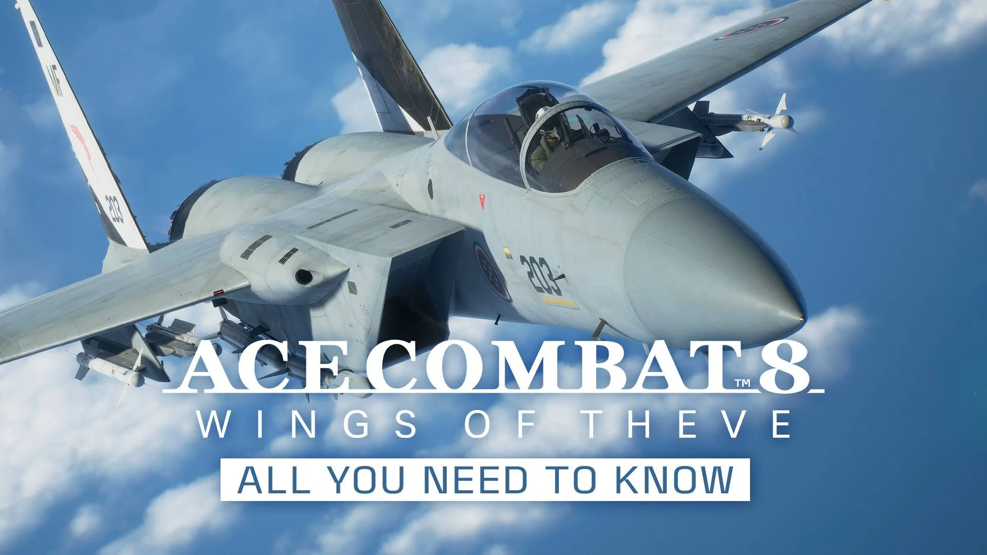 Jato de Ace Combat 8 Wings of Theve durante voo