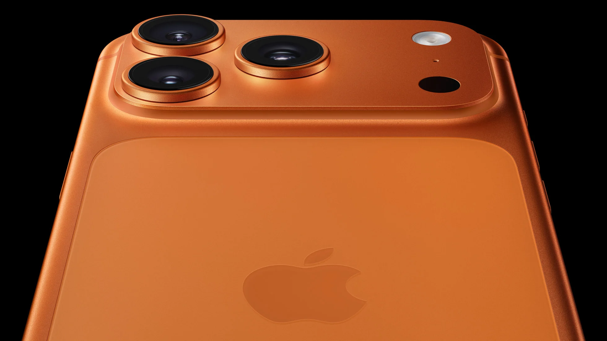 Parte traseira do iPhone 17 Pro Max com o conjunto de câmeras