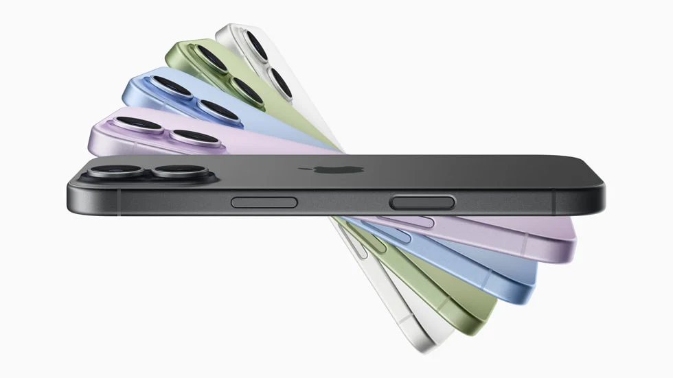 Linha iPhone 17 em diferentes opções de cores