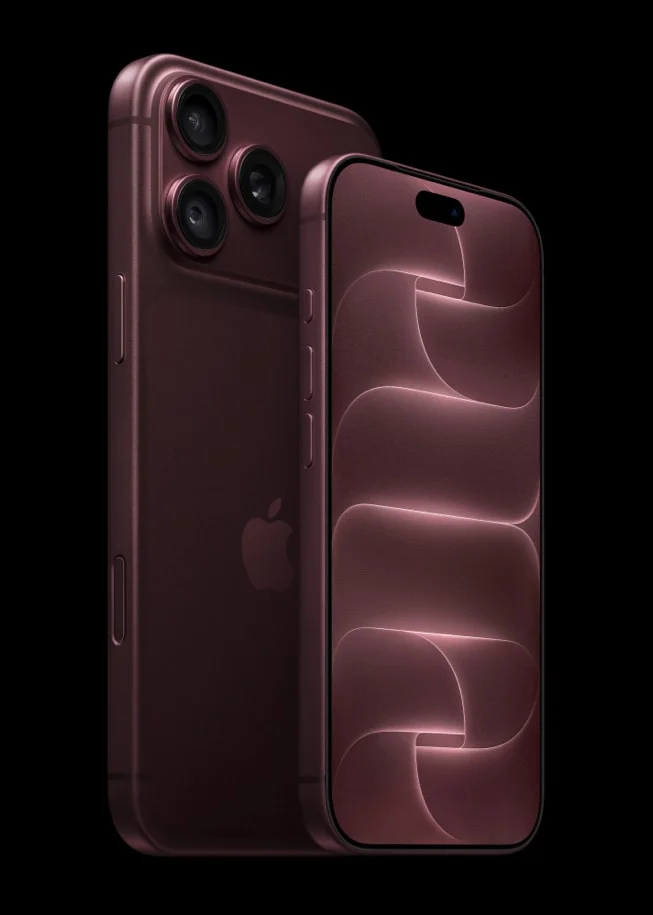 iPhone 18 Pro e iPhone 18 Pro Max na cor bordô -O iOS 27