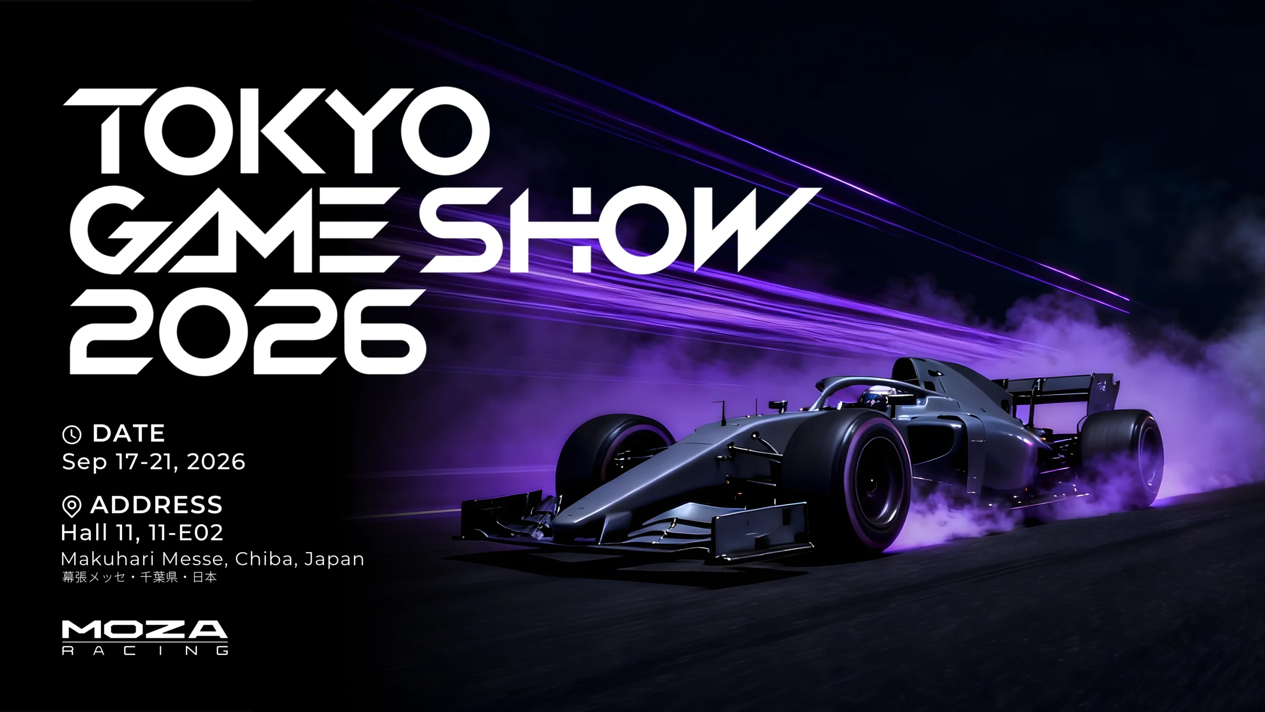 MOZA Racing na Tokyo Game Show 2026