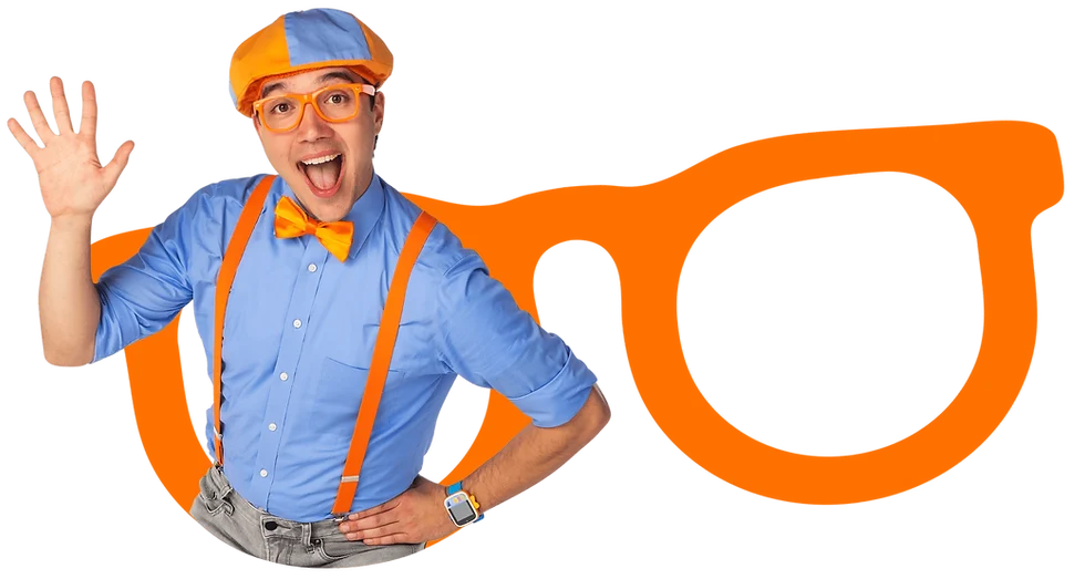 Blippi em imagem oficial do personagem infantil