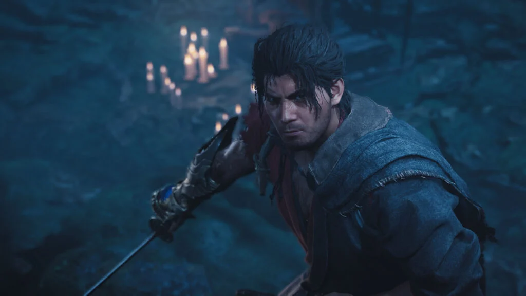 Musashi utiliza bloqueio em Onimusha Way of the Sword