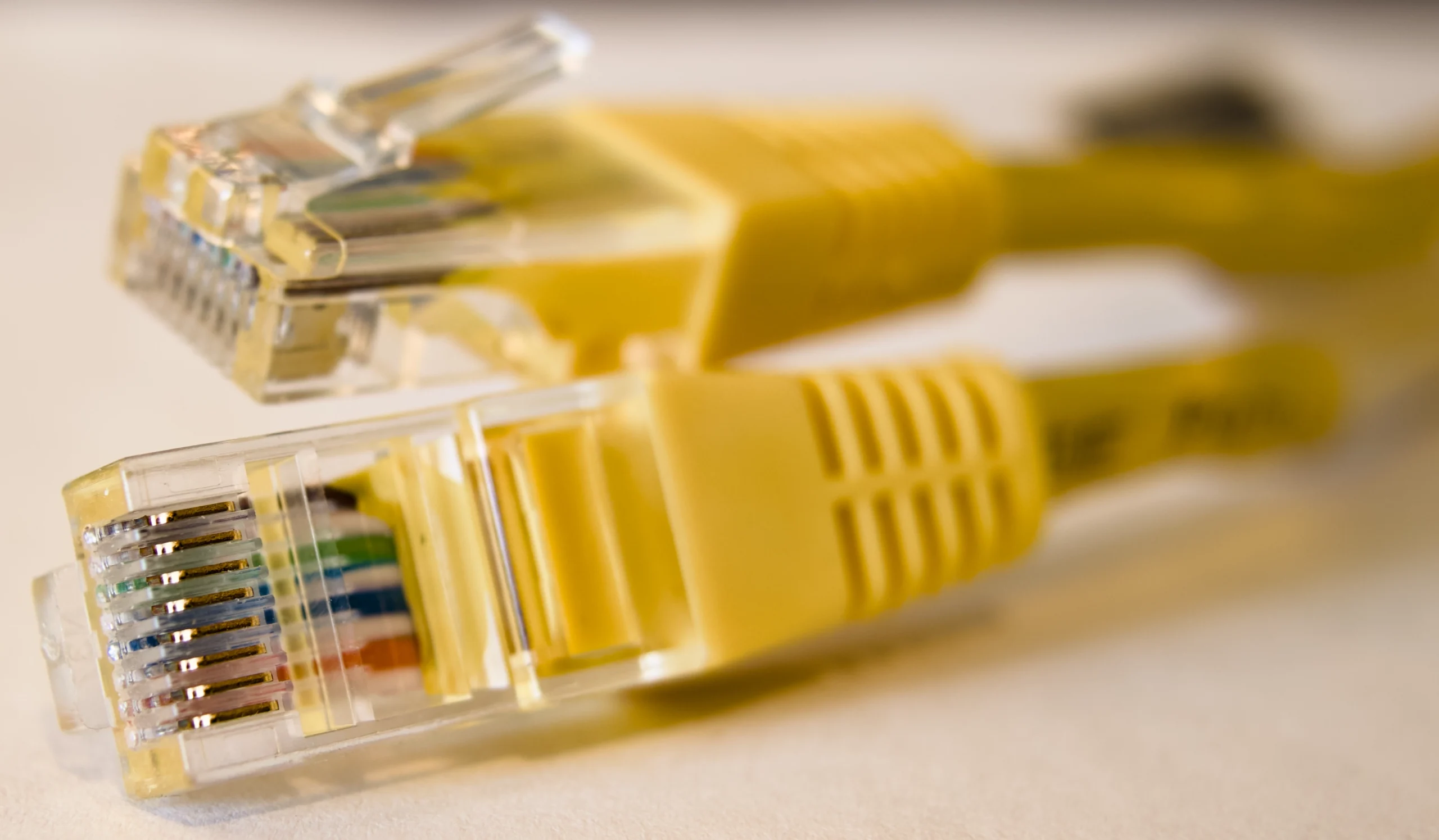 Conectores de cabos Ethernet usados em redes domésticas