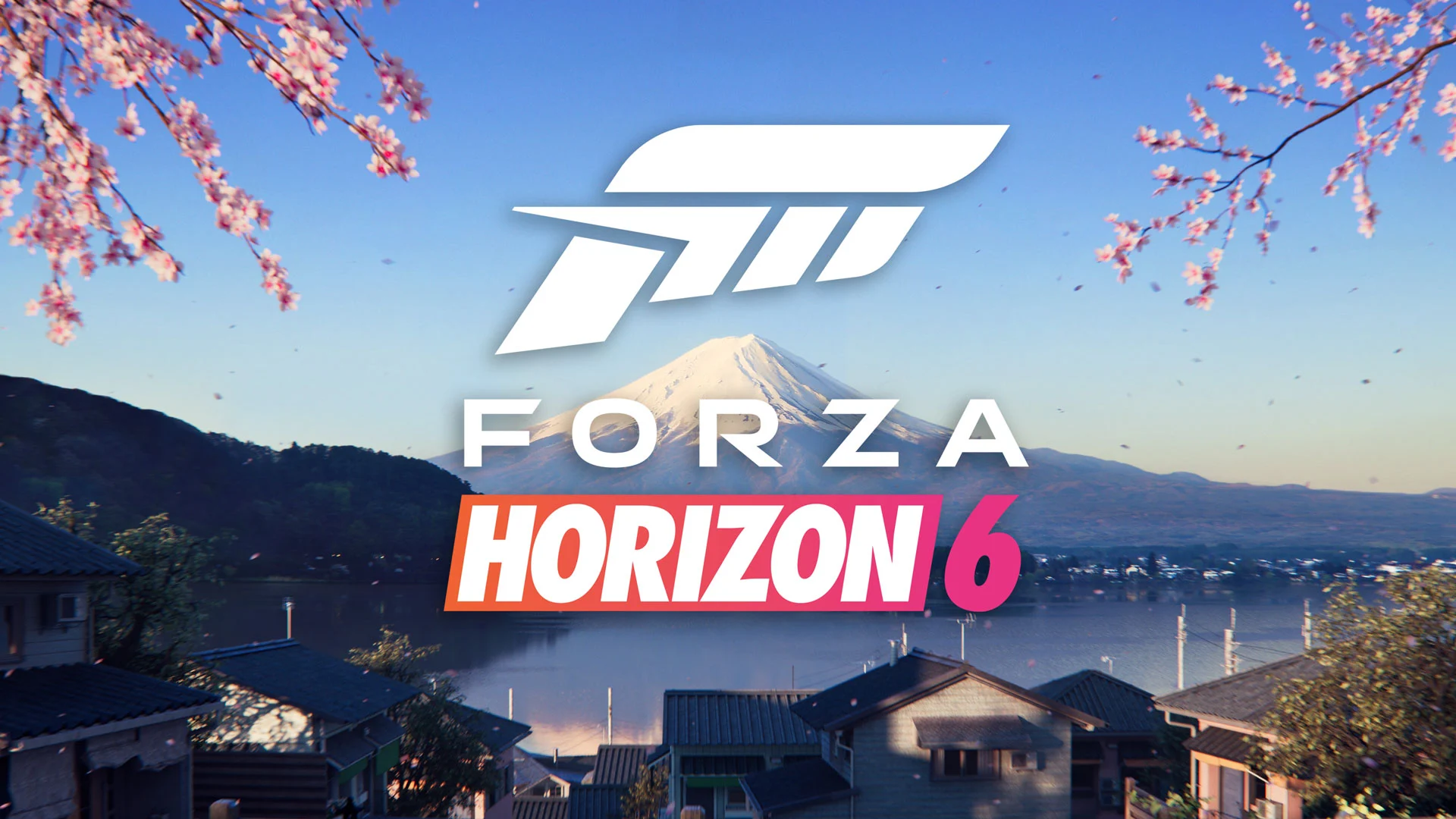 Paisagem japonesa de Forza Horizon 6 com o Monte Fuji ao fundo