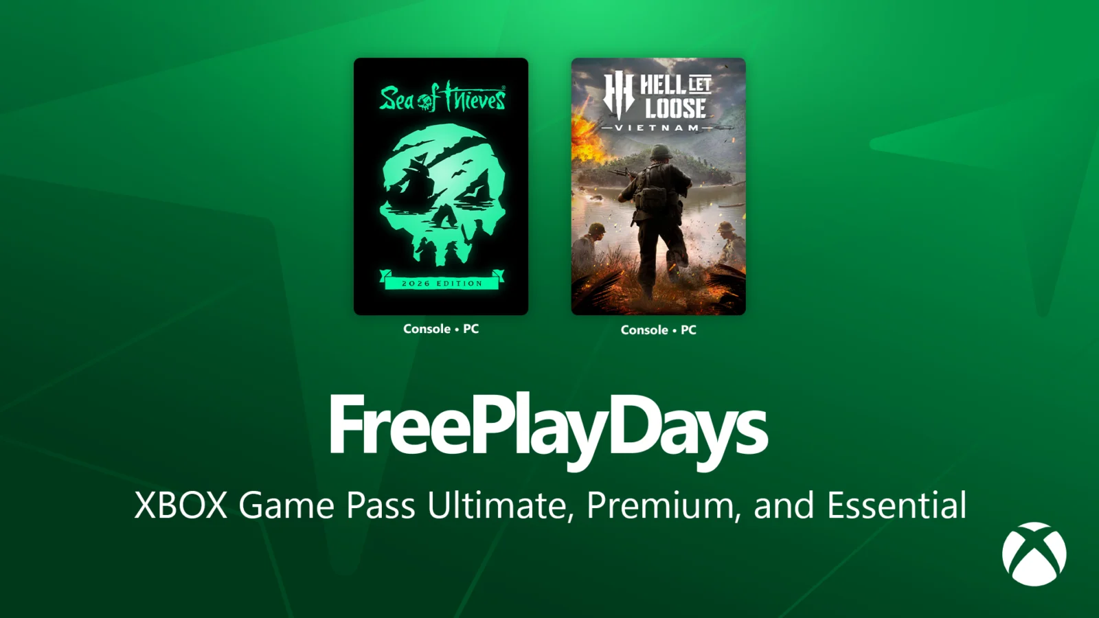 Sea of Thieves e Hell Let Loose Vietnam no Free Play Days do Xbox