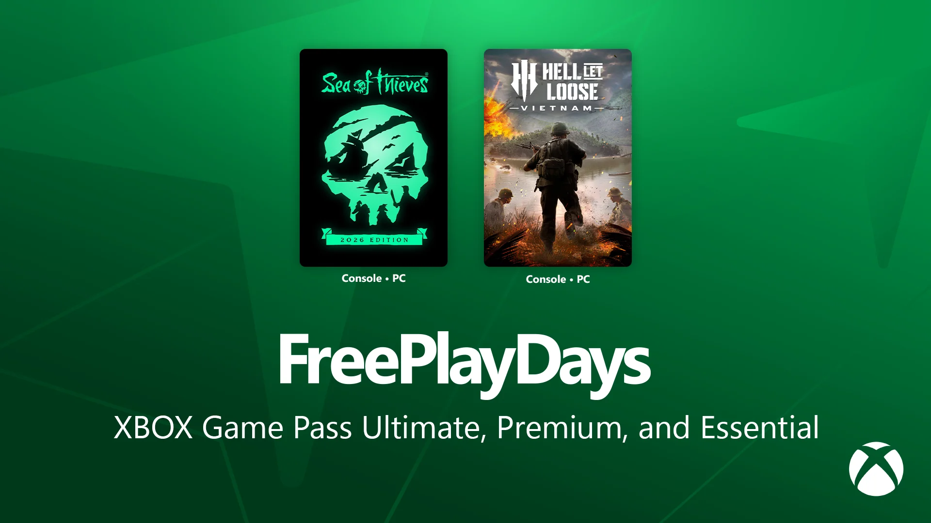 Sea of Thieves e Hell Let Loose Vietnam no Free Play Days do Xbox