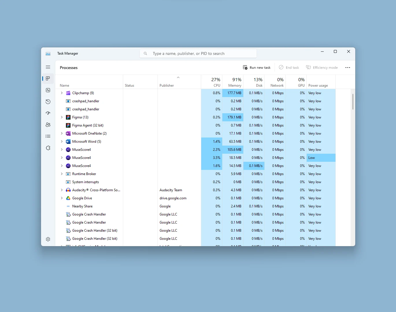 Explorador de Arquivos do Windows 11 mostrando pastas e arquivos
