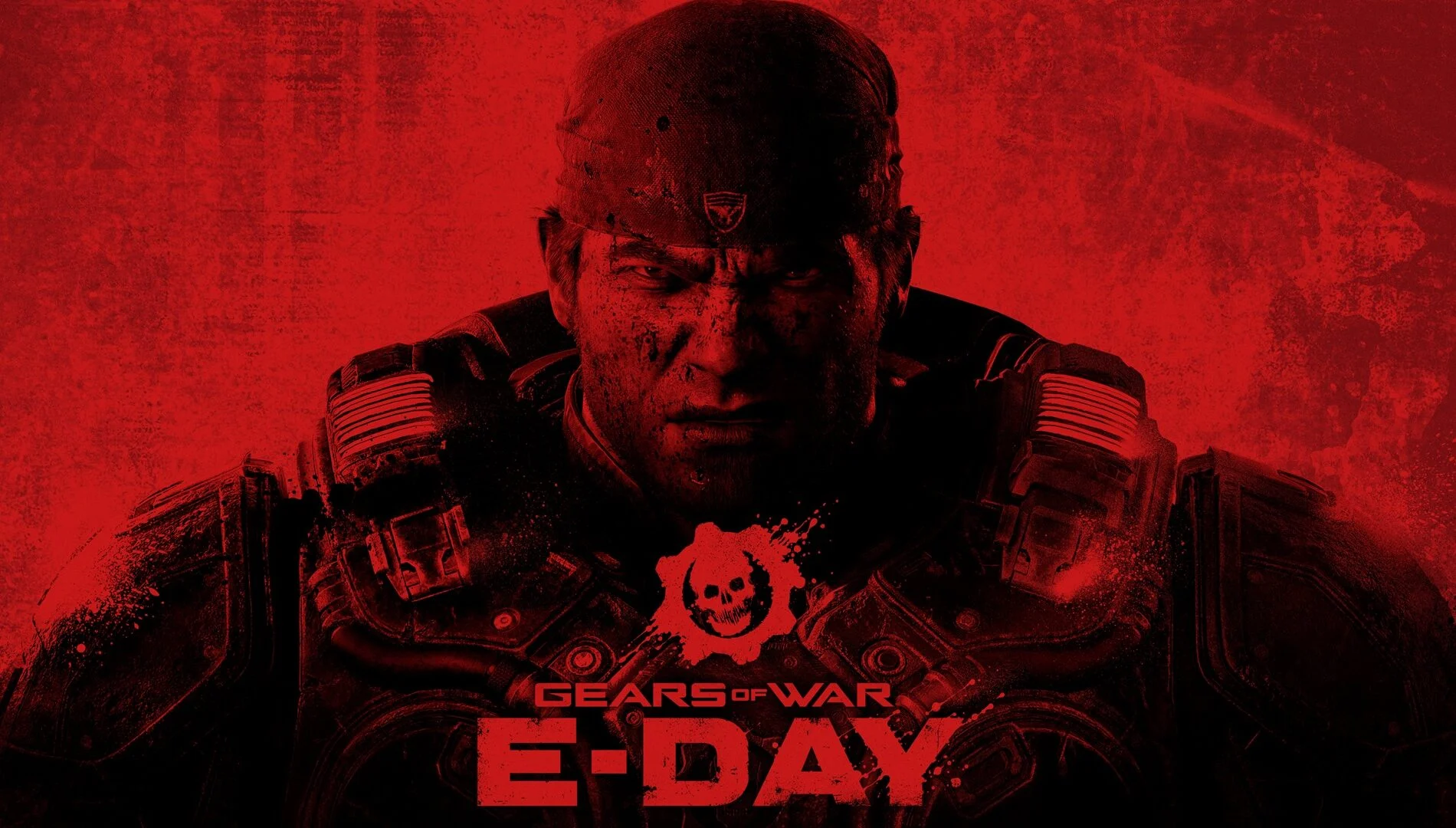 Marcus Fenix na arte oficial de Gears of War E-Day