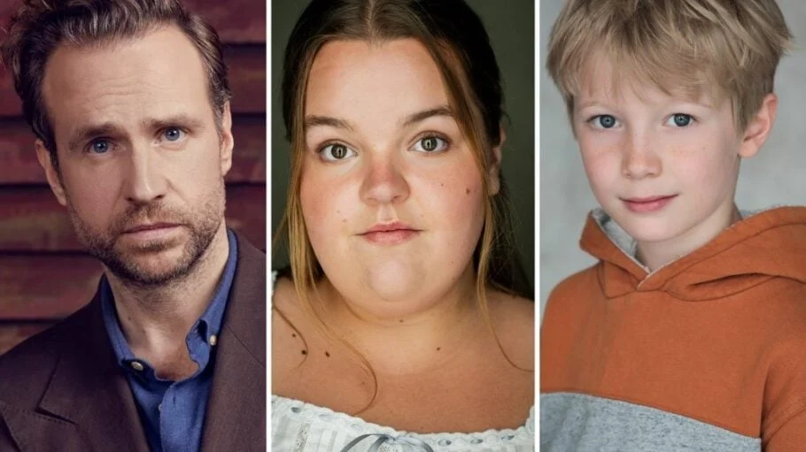 Rafe Spall, Molly Hewitt-Richards e Jasper Ambrose, novos integrantes do elenco de Harry Potter